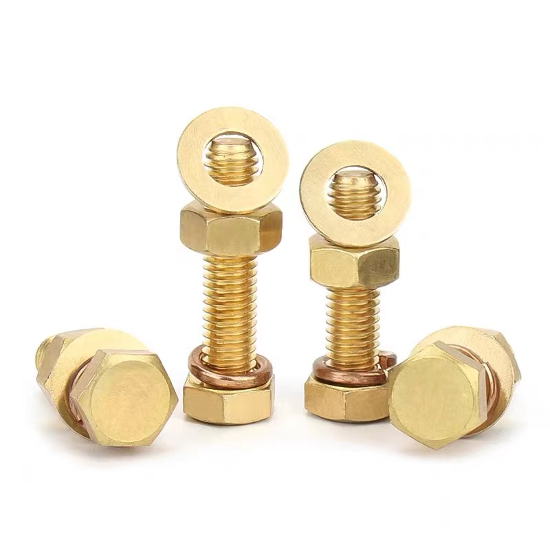 DIN933 full tooth copper bolt