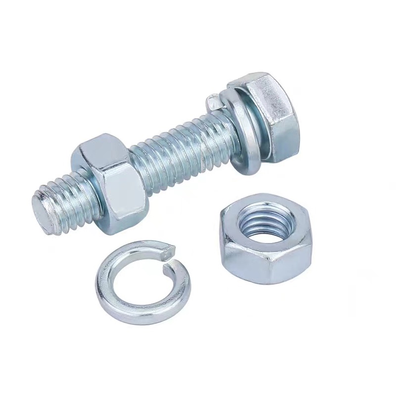 DIN933 full tooth galvanized bolt