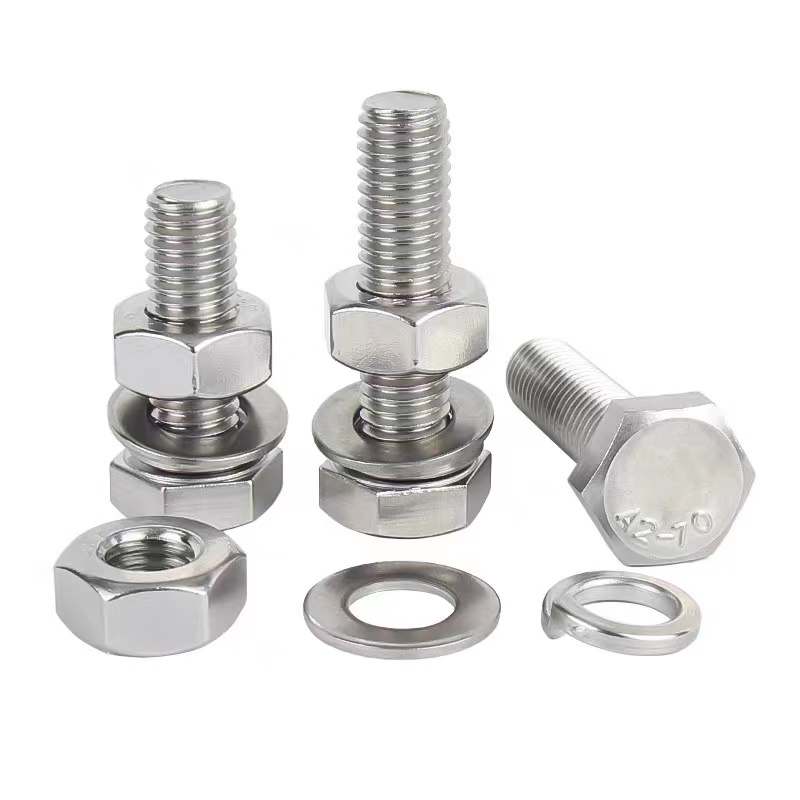 DIN933 full tooth stainless steel bolt